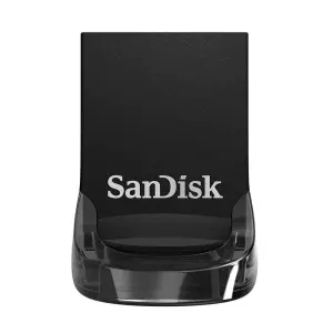 فلش مموری 32 گیگابایت سن دیسک مدل ULTRA FIT USB 3.1 CZ430، دارای رابط‌های USB 3.0 ، USB 2.0 و USB 3.1، مجهز به نرم‌افزار بازیابی فایل‌ها و نرم‌افزار امنیتی